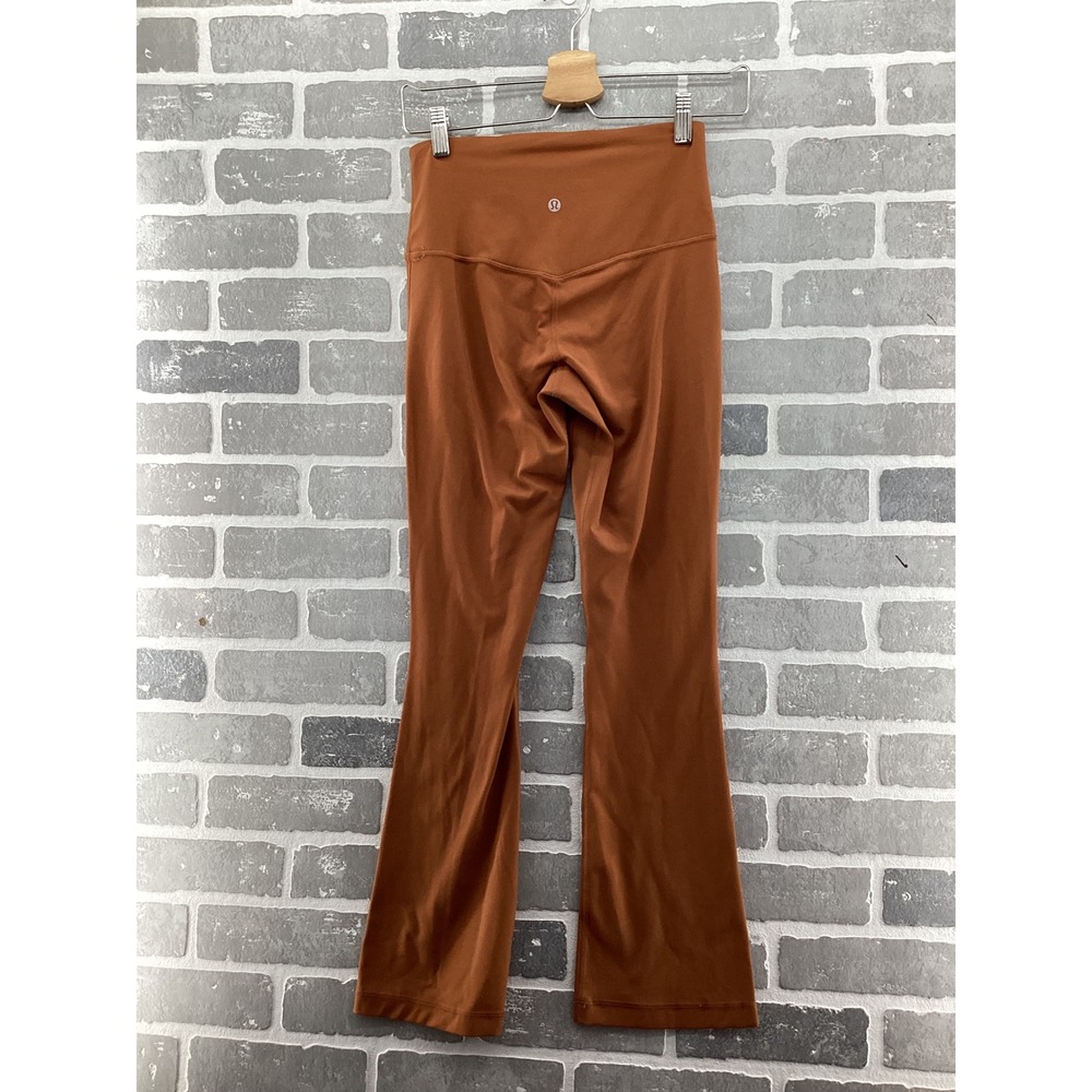 Lululemon Groove Super High Rise Flared Pant Copper Brown Nulu Size 6 LW5FCHS - Picture 3 of 4